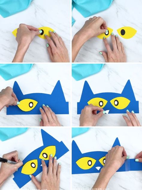 Download Your Free Pete the Cat Headband Template Below Pete The Cat Week Preschool, Pete The Cat Too Cool For School Crafts, Pete The Cat Craft Kindergarten, Pete The Cat Crafts For Preschoolers, Pete The Cat Diy Costume For Kids, Pete The Cat Kindergarten Activities, Book Themed Crafts For Preschool, Pete The Cat Headband Template Free, Pete The Cat Lesson Plans Preschool