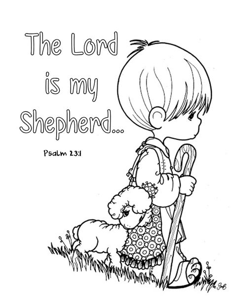 Coloring page for Psalm 23:1 Coloring Pages Bible, Verses For Kids, Jesus Coloring Pages, Preschool Bible Lessons, Sunday School Coloring Pages, Bible Verse Coloring Page, Psalm 23 1, Scripture Coloring, Bible Activities For Kids