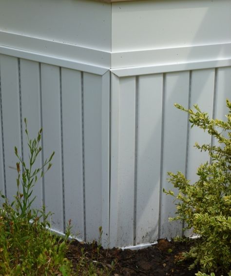 vinyl soffit    - porch skirting Vinyl Deck Skirting, Trailer Skirting Ideas, Shed Skirting Ideas, Porch Skirting, Deck Skirting Ideas, Lattice Deck, Vinyl Soffit, Rv Skirting, Skirting Ideas