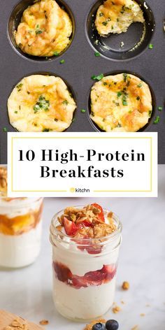 High-Protein Breakfast Ideas | Kitchn Healthy High Protein Meals Breakfast Ideas, Fast To Go Breakfast Ideas, Healthy High Protein Breakfast On The Go, Healthy And Fast Breakfast Ideas, Protein Brunch Ideas, Fast High Protein Breakfast, Low Carb High Protein Recipes Breakfast, Fast Breakfast Ideas Healthy, High Protein Breakfast On The Go