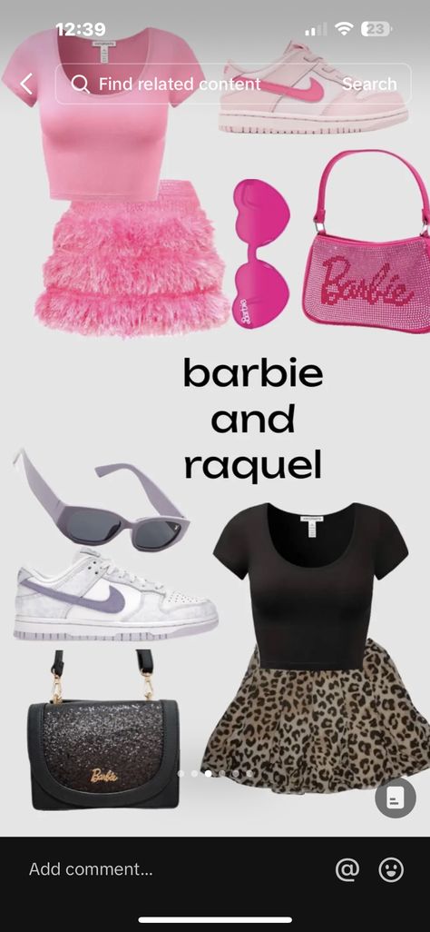 Raquel Halloween Costume Barbie, Barbie And Rachel Halloween Costume, Barbie And Recel Costumes, Barbie And Rachel Costume, Duo Halloween Costumes Barbie And Raquel, Quick And Easy Duo Halloween Costumes, Blonde Easy Halloween Costumes, Barbie And Rochelle Halloween Costume, Barbie And Raquelle Outfits