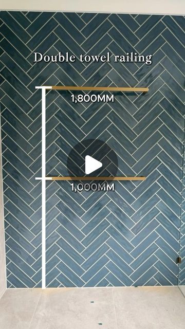 The Bathroom Guide on Instagram: "SAVE THIS… ⬇️

🚀P.S If you want to learn how to create your own bathroom design using our structured design workflow methods… you’ll love our FREE 8 step video lesson design mini course!

💬 Comment “Mini” to get access now!

In this three part series we will be covering off on your average bathroom fixtures and fittings heights. 

Measure From the floor Starting with: 

1️⃣ Double towel railing 1,000mm - 1,800mm/ 39.37” - 70.86”

2️⃣ Single towel railing 1,100mm/ 43.30”

3️⃣ Toilet roll holder, 700mm high & 750mm from the toilet wall. (27.55” H x 29.52” from toilet wall)

4️⃣ Robe hook 1,700mm/ 66.92”

💾 SAVE this for later & FOLLOW for more @bathroomguide_
 
#bathroom # bathroomdesign #bathroomdecor #bathroominspiration #bathroomideas #bathroomgoals #b Towel Hook Height Bathroom, Vertical Towel Rails, Bathroom Towel Rod, Victorian Towel Rail, Average Bathroom, Hand Towel Hook, Towel Rail Ideas, Craftsman Interior Design, Bathroom Towel Rails