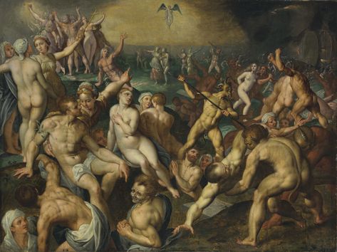 Attributed to Jacob de Backer (Antwerp c. 1555-c.1585)The Last Judgment The Last Judgment, Oil Painting Woman, Art Album, Romance Art, Classic Paintings, Old Testament, Ethereal Art, Classical Art, Old Master