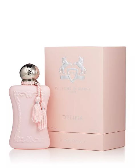 Parfums de Marly - Delina Eau de Parfum 2.5 oz. De Marly Delina, Bergamot Essence, Versace Bright Crystal, Vanilla Musk, Parfums De Marly, Feminine Fragrance, Key Notes, Rose Lily, Perfume Design