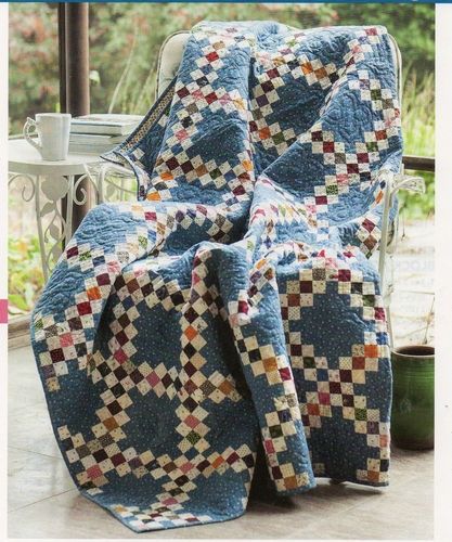 Scrappy Irish Chain-- Love of Quilting Irish Chain Quilt Pattern, Irish Quilt, Irish Chain Quilt, Blue Quilt, Quilt Pattern Download, Patriotic Quilts, Cozy Quilts, Traditional Quilts, Antique Quilts