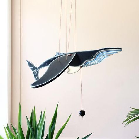 Flying Mobiles - Unique Handmade Gift - Home Decor - Fair Trade – Tulia's Artisan Gallery Dragon Mobile, Whale Mobile, Whale Decor, Bird Mobile, Deco Nature, Flying Toys, Kinetic Art, Hanging Mobile, Diy Gifts For Boyfriend