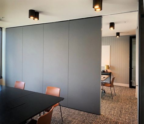 Series-100 Operable Partition Walls | Bildspec | Australia Partition Walls, Train Room, Acoustic Insulation, Flexible Space, Building Facade, Partition Wall, Extruded Aluminum, Wood Laminate, Sound Proofing