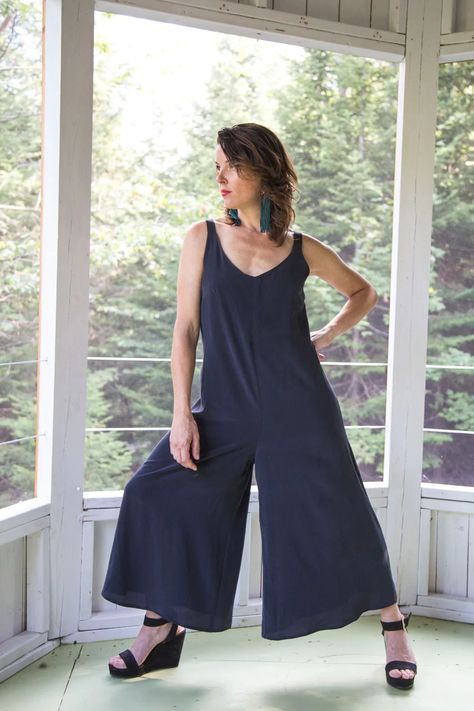 Amy Jumpsuit Sewing Pattern - PDF Sewing Pattern Floaty Maxi Dress, Jumpsuit Pattern Sewing, Beginner Sewing Projects Easy, Jumpsuit Pattern, Leftover Fabric, Sewing Projects For Beginners, Sewing Skills, Love Sewing, Sewing Tips