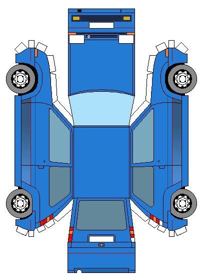 Car Papercraft, Paper Cars, Paper Model Car, Transportation Crafts, Paper Car, Paper Toys Template, Paper City, Kraf Diy, Paper Crafts Origami