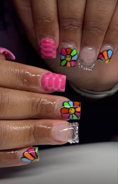 Nail Art Design 2023, Acrylic Toe Nails, Acrylic Nail Set, Hard Nails, Colored Acrylic Nails, Girly Acrylic Nails, Cute Acrylic Nail Designs, French Tip Acrylic Nails, Work Nails