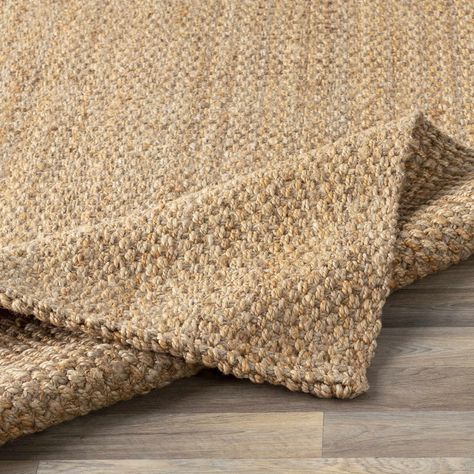 Gracie Oaks Kaisey Handmade Flatweave Jute/Sisal Area Rug in Brown | Wayfair Maine Cottage Interiors, Jute Woven Rug, Cottage Rugs, Maine Cottage, Natural Jute Rug, Solid Area Rugs, Solid Color Rug, Natural Fiber Rugs, Kelly Clarkson