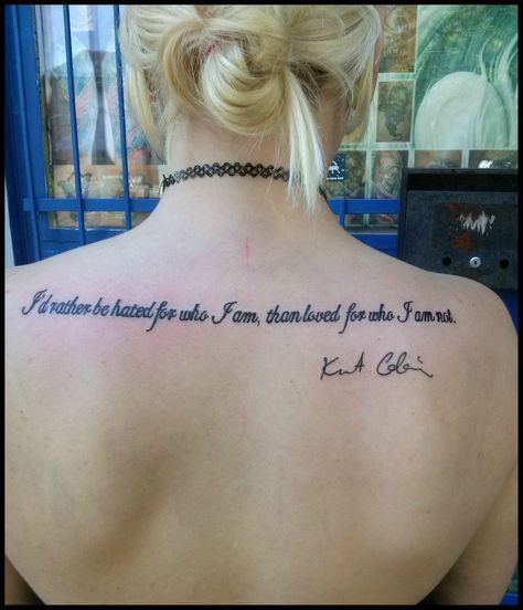 A few words by Kurt Cobain Kurt Cobain Quotes Tattoo, Kurt Cobain Tattoo Ideas, Kurt Cobain Quote, Kurt Cobain Tattoo, Kurt Cobain Quotes, Best Neck Tattoos, Good Tattoo Quotes, Quote Tattoo, Chicken Recipes Healthy