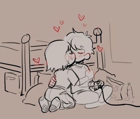 Cute 2 People Poses Drawing, Hot Discord Pfps Aesthetic, Small Couple Drawings, Me And My Gf Picture, Lottie And Logan Art, Cute Ship Art Base, Hands Pinned Against Bed, Me And Him Drawings, Couple Sitting Poses Reference