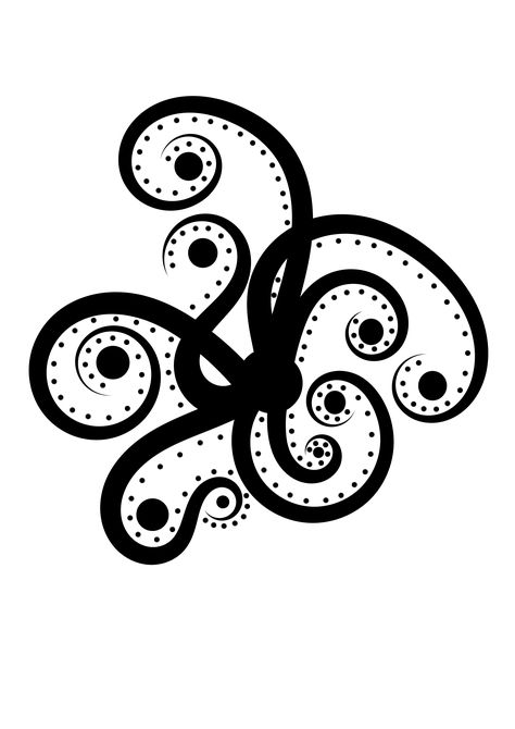 BW Abstract Octopus by @Urtica555, An abstract Octopus inspirered by ancient Greek vase painting, on @openclipart Abstract Octopus Tattoo, Octopus Line Drawing, Octopus Outline, Cylinder Vase Ideas, Abstract Octopus, Ancient Greek Vase, Wave Tattoos, Greek Vase, Octopus Illustration