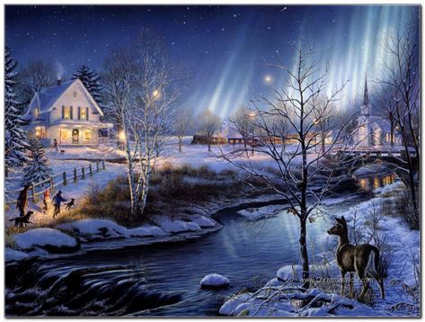 Christmas Fabric Panels, 300 Pieces Jigsaw Puzzle, Snow Night, All Is Bright, Winter Schnee, Landscape Decor, Puzzle Design, The Masterpiece, Christmas Village