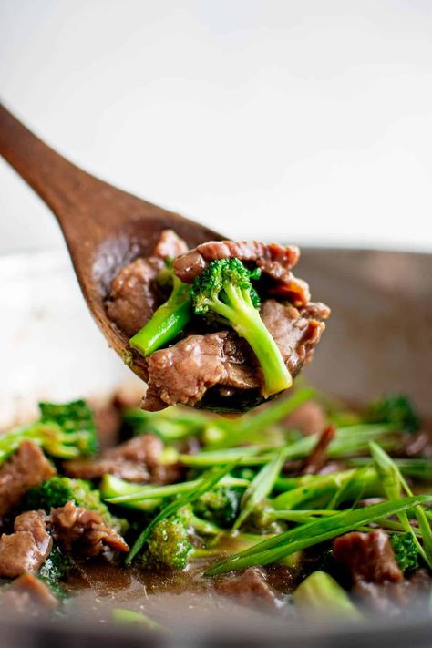 Beef and Broccoli - The Salty Marshmallow Beef And Broccoli Sauce, Beef Broccoli Stir Fry, Crunchy Broccoli, The Salty Marshmallow, Salty Marshmallow, Easy Stir Fry Recipes, Slow Cooker Dinner Recipes, Beef Broccoli, Slow Cooked Pork