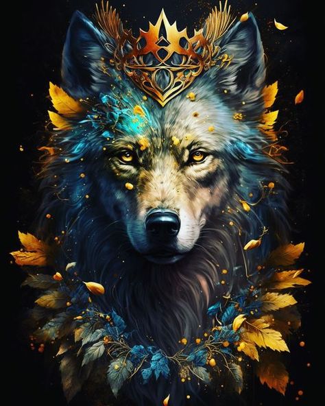 Isham Malik on Instagram: "#king #wolf #photoshop #ai" Fantasy Wolves, Wolf Goddess, Aztec Artwork, Wolf King, Instagram King, Fantasy Wolf, Wolf Wallpaper, Wolf Love, Wolf Pictures