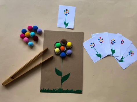 Spring Montessori Activities Preschool, Spring Theme Preschool Activities, Montessori Spring, Spring Preschool Activities, Spring Crafts Preschool, Babysitting Crafts, Blocks Preschool, Diy Preschool, Toddler Homeschool