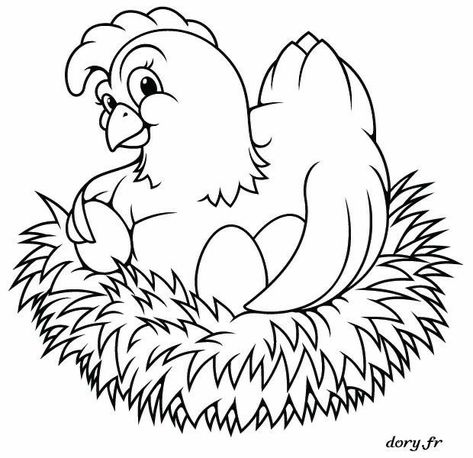 Chicken Coloring Pages, Chicken Coloring, Chicken Drawing, Chicken Quilt, Art Lessons Middle School, Chicken Crafts, Chicken Painting, Rooster Art, Free Stencils