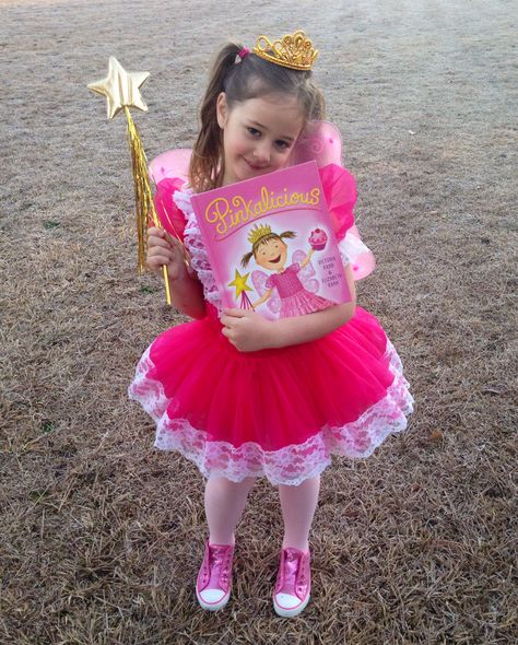 Pinkalicious Costume Book Character Day Pinkalicious Costume, Storybook Character Day, Character Dress Up Day, Childrens Book Character Costumes, Story Book Costumes, Book Character Parade, Character Day Ideas, Kids Book Character Costumes, Storybook Costumes