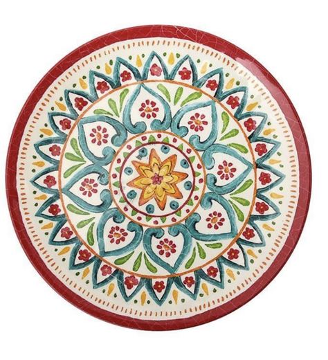 Clay Plate Painting Ideas Indian, Mandala Plate Design, Turkish Pottery Design, Blue Pottery Jaipur Motifs, Moroccan Dishes Design Ceramic Plates, Art Painting Tools, Unique Pottery, Persian Motifs, Wooden Plates