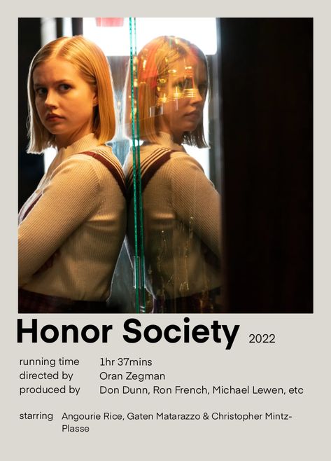 Honor Society Movie, Angourie Rice, Honor Society, Movie Poster, Movie Posters, Quick Saves, Film Posters