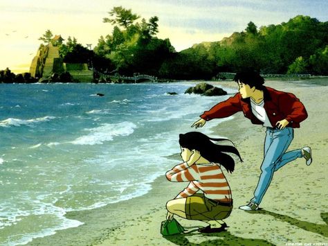 Ocean Waves (Umi ga Kikoeru) Art Studio Ghibli, Personajes Studio Ghibli, Studio Ghibli Characters, Ghibli Artwork, Studio Ghibli Movies, Japon Illustration, Studio Ghibli Art, Ghibli Movies, Ghibli Art