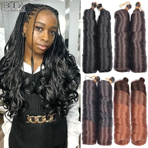 Spiral End Braids, Fulani Braids With French Curls, Spiral Hairstyles, Spiral Braids, Curl Braids, French Curls, Spiral Braid, Crochet Braids Hair, Braiding Hair Extensions