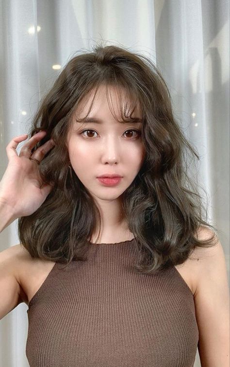 Korean Perm Short Hair, Digital Perm Short Hair, Asian Hair Perm, Korean Essence, Perm Short Hair, Korean Wavy Hair, Digital Perm, Haircut Tip, Haircuts For Medium Length Hair