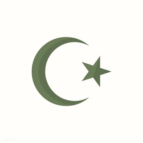 Illustration of the star and crescent symbol | free image by rawpixel.com Islam Symbol Aesthetic, Islam Symbol, Some Jokes, Idea Board, Ottoman Empire, Star Print, Free Image, The Star, Free Images