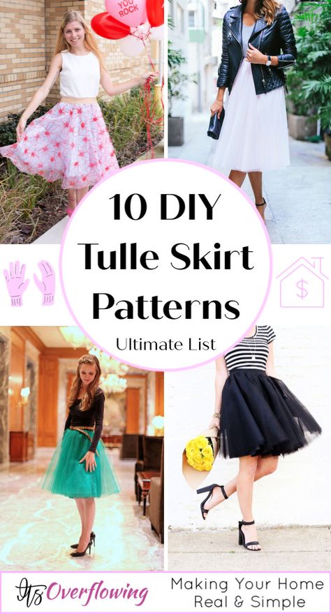 Homemade Womens Tulle Skirt Diy Tulle Skirt For Women, Diy Tutu Skirt Women, Sew A Wrap Skirt, Tulle Skirt Diy, Free Wrap Skirt Pattern, Make A Tulle Skirt, Wrap Around Skirt Pattern, Tulle Skirt Pattern, How To Make A Tulle Skirt