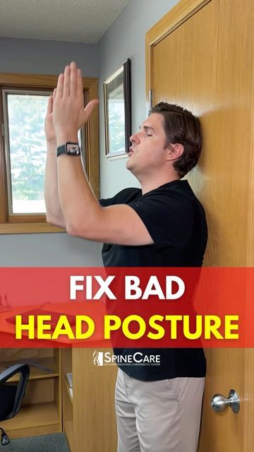 Forward Head Posture Correction, Michael Rowe, Better Posture Exercises, Forward Head Posture Exercises, Posture Correction Exercises, Neck And Shoulder Exercises, Learn Yoga Poses, Easy Exercise, Forward Head Posture