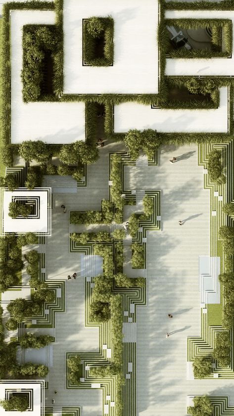 Gallery of Magic Breeze Landscape / penda - 17 Landscape Architecture Plan, Plaza Design, Landscape Gardening, Ecology Design, Urban Landscape Design, Plans Architecture, Landscape Design Plans, Landscape Plan, Landscape Architecture Design