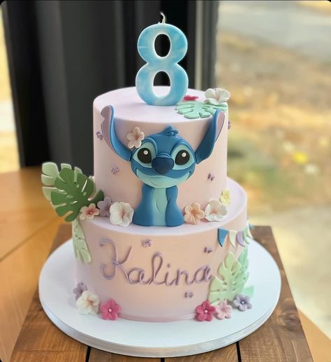 Stitch And Angel Cake, Lilo And Stitch Cake, Korean Crafts, Stitch Party, Stitch Cake, Cute Iphone Wallpaper Tumblr, Nails Today, Hello Kitty Iphone Wallpaper, 9th Birthday