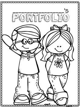 Portfolio Cover Pages *Freebie* Student Portfolio Cover Design, Art Portfolio Cover Ideas, Preschool Portfolio, Portfolio Cover Design, Preschool First Day, Project Cover Page, Kindergarten Portfolio, Teacher Forms, School Book Covers