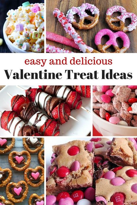 Valentine Treat Ideas Easy Valentines Snacks, Diy Valentine's Treats, Valentines Party Food, Valentines Recipes Desserts, Valentine's Day Treats, Valentines Snacks, Valentines Baking, Valentine Treat, Valentine Desserts