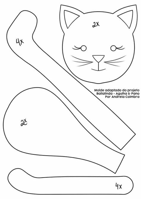 Cat Rag Doll Pattern Free, Oppgaver For Barn, Sewing Soft Toys, Dolls Handmade Diy, Diy Rag Dolls, Doll Patterns Free, Soft Toy Patterns, Homemade Dolls, Animal Sewing Patterns