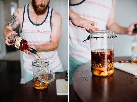 Bourbon Infusions, Toast Pecans, Infused Bourbon, Strawberry Tequila, Infused Alcohol, Day Before Valentines Day, Peach Bourbon, Flavored Liquor, Jamie Clayton