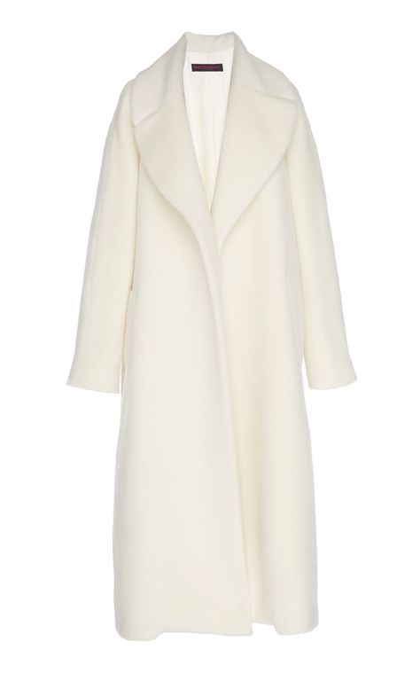 Preppy Chic Outfits, Martin Grant, Silk Coat, Outfit Png, Long Coat Women, White Coat, Coat Design, Business Outfits, Luxury Outfits