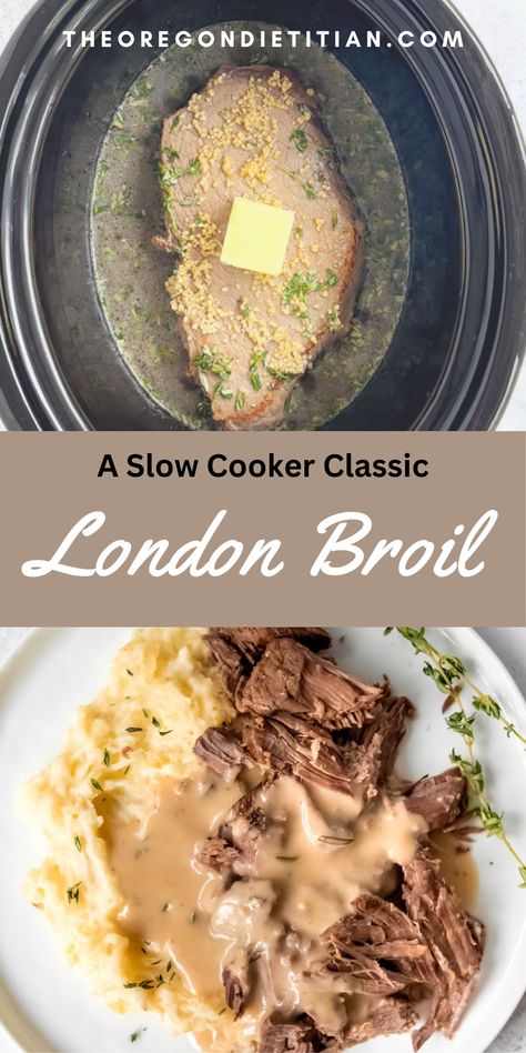 London Broil Beef Tips, Recipes Using London Broil Meat, Beef Broth Slow Cooker, London Broil Pressure Cooker Recipes, Crockpot London Broil Recipes, Slow Cooker London Broil Recipes, English Roast Recipes Slow Cooker, London Broil Stew, London Broil Pot Roast