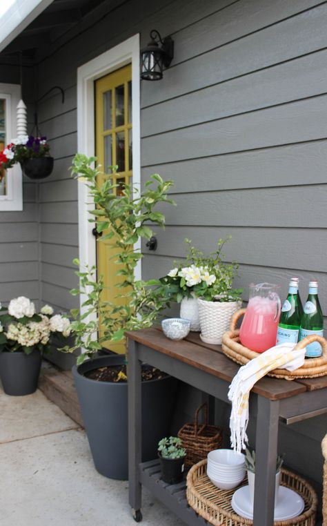 Hamptons Backyard, House Hamptons, Curbside Appeal, Patio Table Decor, Concrete Patio Makeover, Large Backyard Landscaping, Large Patio, Dining Room Table Chairs, Small Patio Garden