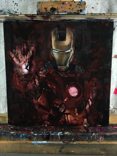 Marvel Art Painting, Marvel Paintings On Canvas, Marvel Acrylic Painting, Marvel Oil Painting, Jane Painting, Avengers Acrylic Painting, Ironman Painting, Ironman Canvas Painting, Iron Man Acrylic Painting