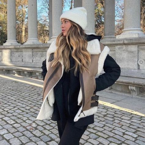 Faux shearling coat