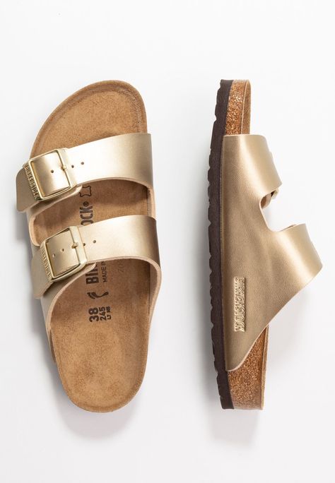 Gold Birkenstocks, Fame Clothes, Birkenstock Mules, Cute Casual Shoes, Cute Nike Outfits, Girly Shoes, Shoe Inspo, Birkenstock Sandals, Swag Shoes