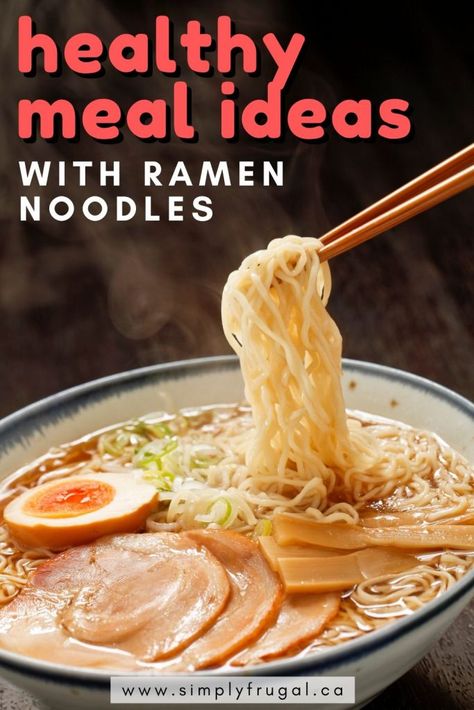 How to turn ramen noodles into a healthy meal idea. This post sure has me wanting some ramen noodles now! #healthymealidea #mealidea #ramennoodles #cheapeats #budgetbites Chicken Ramen Recipe, Ramen Broth, Dinner Planning, Chicken Ramen, Homemade Ramen, Ramen Recipes, Broth Recipes, Dinner Plan, Frugal Meals