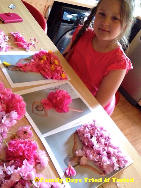 Isn’t blossom beautiful?! We picked up some blossom on the way home from school to play with and decided it would be gorgeous if we had a dress made from it….so that’s exactly what we did! We printed off some photos and became our our blossom fashion designers.  How stunning did they look?  Our blossom … Barbie Learning Activities, Barbie Themed Crafts, Barbie Party Crafts, Fashion Activities For Kids, Fashion Club Activities, Barbie Activities, 3k Classroom, Project Runway Party, Barbie Theme Party