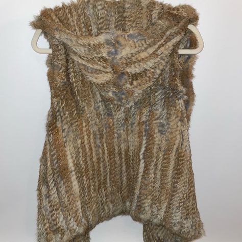 Neiman Marcus rabbit fur Hooded Vest Fur Vest Outfit, Fur Vest Outfits, Rabbit Fur Vest, Vest Outfit, Fur Hoodie, Hooded Vest, Fur Vest, Rabbit Fur, Neiman Marcus