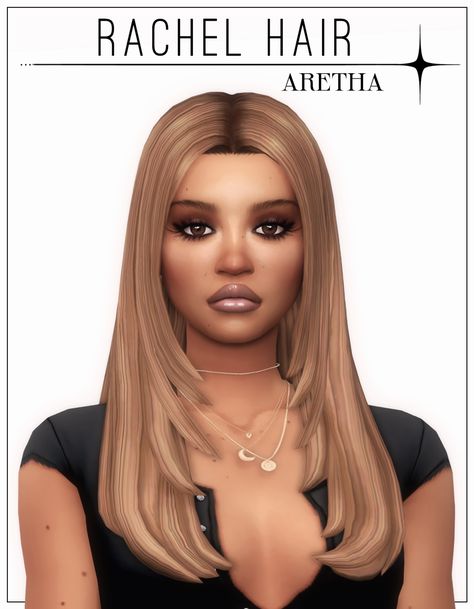 Rachel Hair, Sims 4 Cas Mods, Mod Hair, Pelo Sims, Free Sims 4, The Sims 4 Packs, Sims 4 Mm Cc, Sims 4 Cc Makeup, Sims 4 Characters