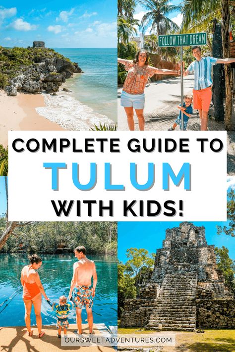 Cancun Mexico Family Vacation, What To Do In Tulum Mexico, Traveling To Mexico With Kids, Tulum Mexico Itinerary, Travel Tulum, Mexico For Kids, Tulum Mexico Activities, Mexico Family Vacation, Mexico With Kids