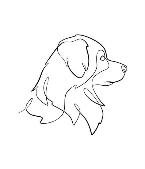 Golden Retriever Silhouette Tattoo, Aussie Silhouette, Vet Tech Tattoo, Golden Retriever Silhouette, Silhouette Embroidery, Border Collie Art, Dog Line Drawing, Dog Outline, Dog Line Art